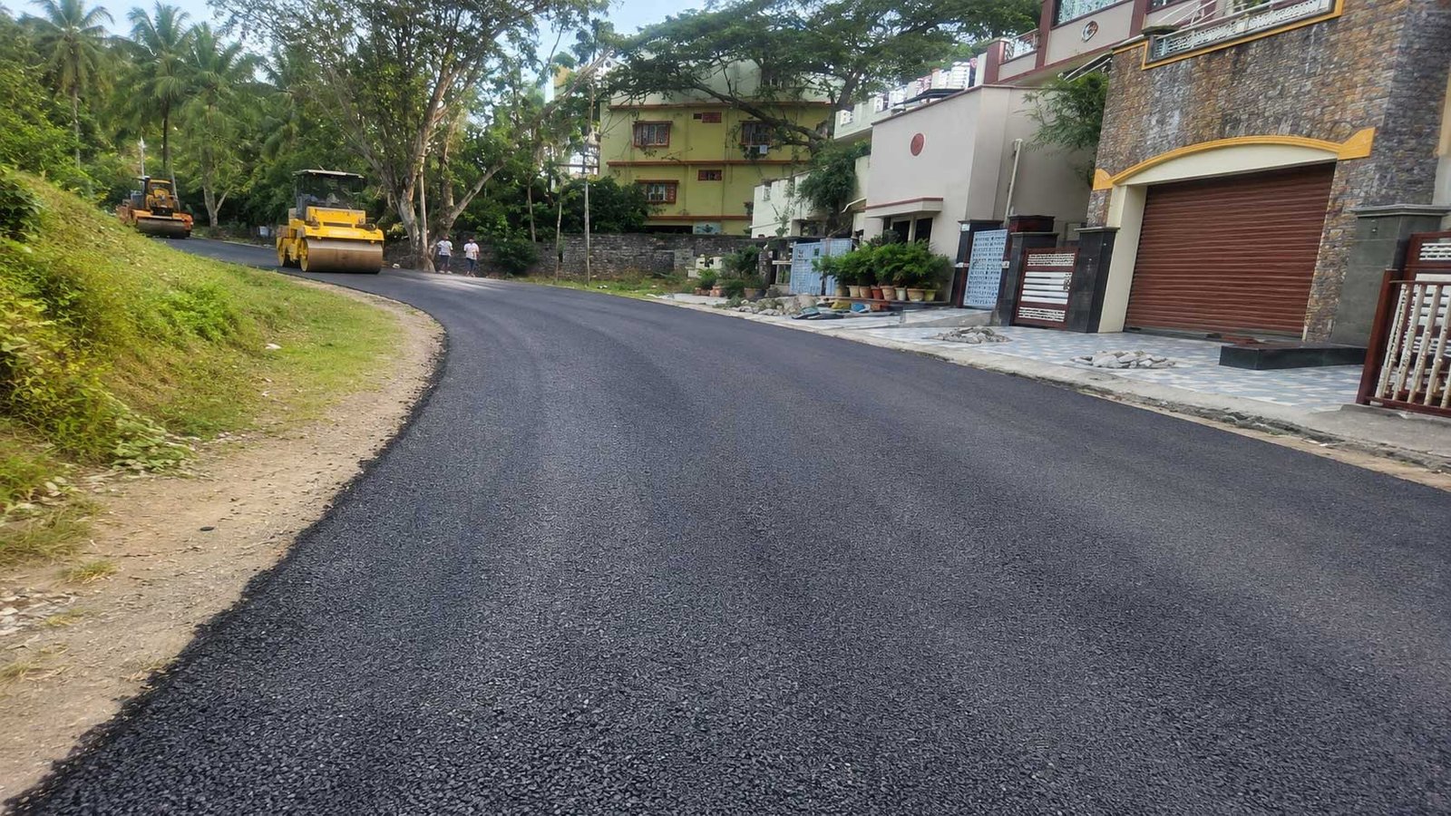 Completed Kuppam R&B and Panchayat Raj BT road works
