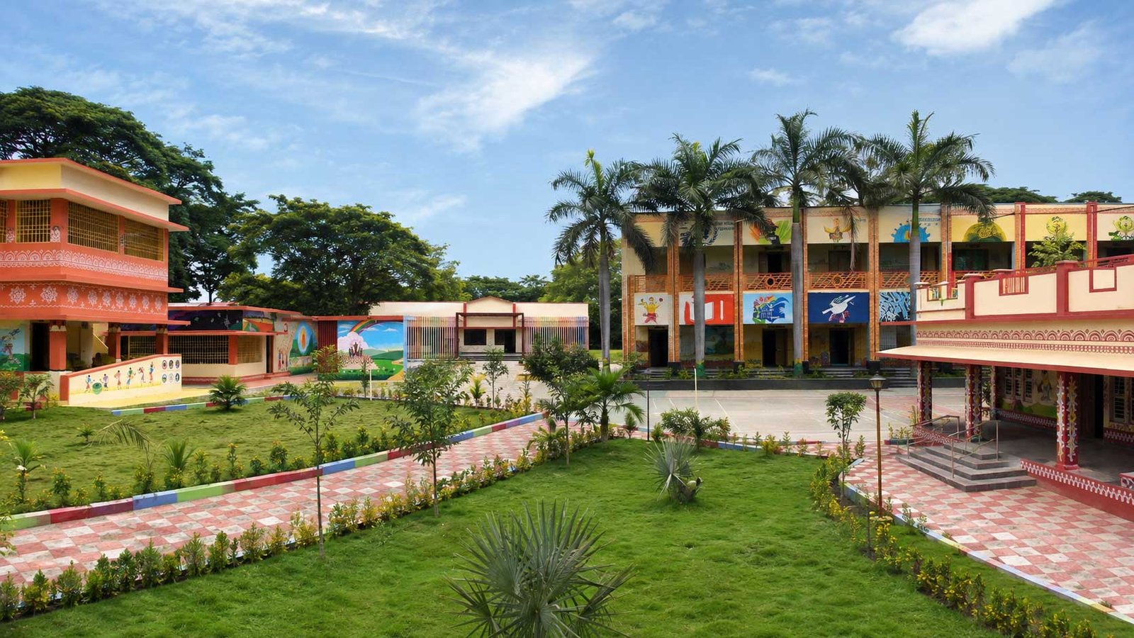 Pulivendula school campus infrastructure development by HSR Infra Projects