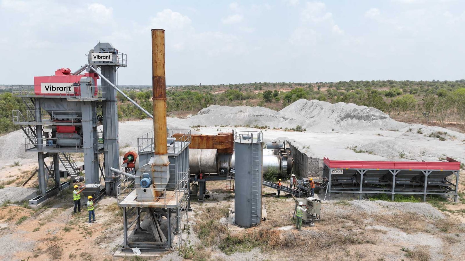 HSR Infra Projects bituminous batch mix plant in Telangana
