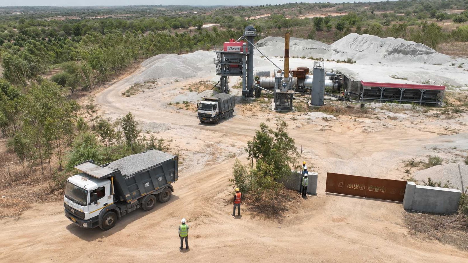Ananthasagar BT plant operations and hot mix production infrastructure